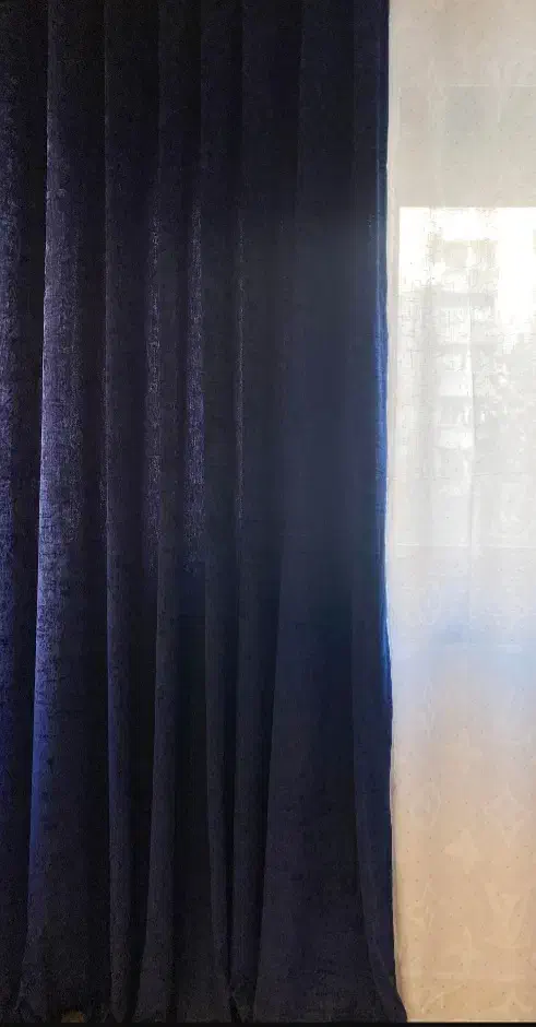 دوتا والن رنگ سرمه ای سالم|پرده، رانر، رومیزی|آبیک, |دیوار