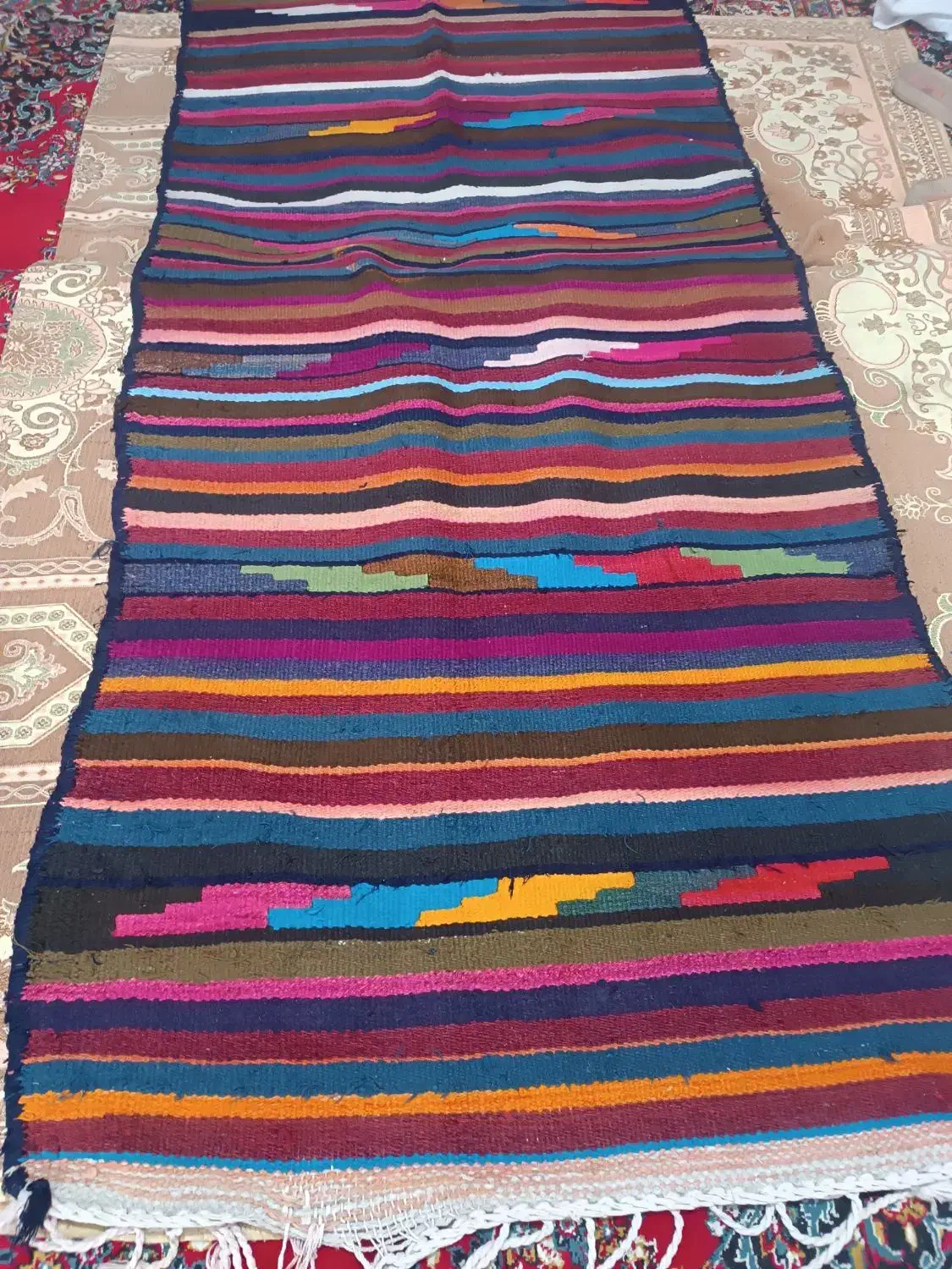 گلیم دست بافت|گلیم، جاجیم، گبه|ایلام, |دیوار