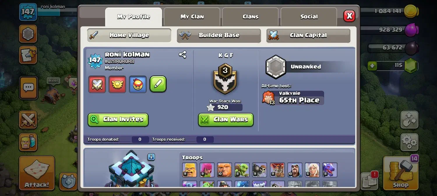 اکانت کلش اف کلنز|کنسول، بازی ویدئویی و آنلاین|پرند, فاز ۶|دیوار