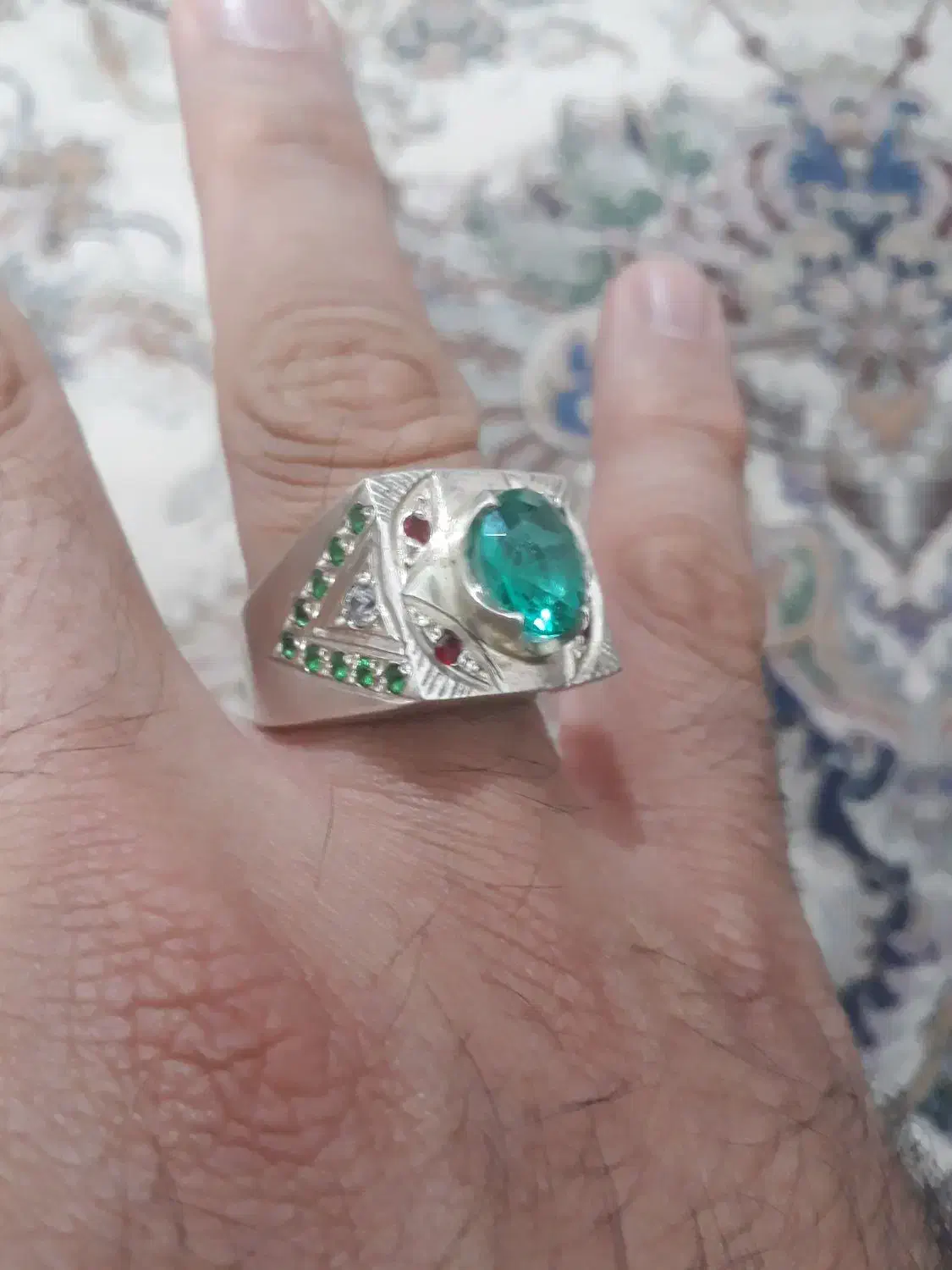 یک عدد انگشتر نقره|جواهرات|خرم‌آباد, |دیوار