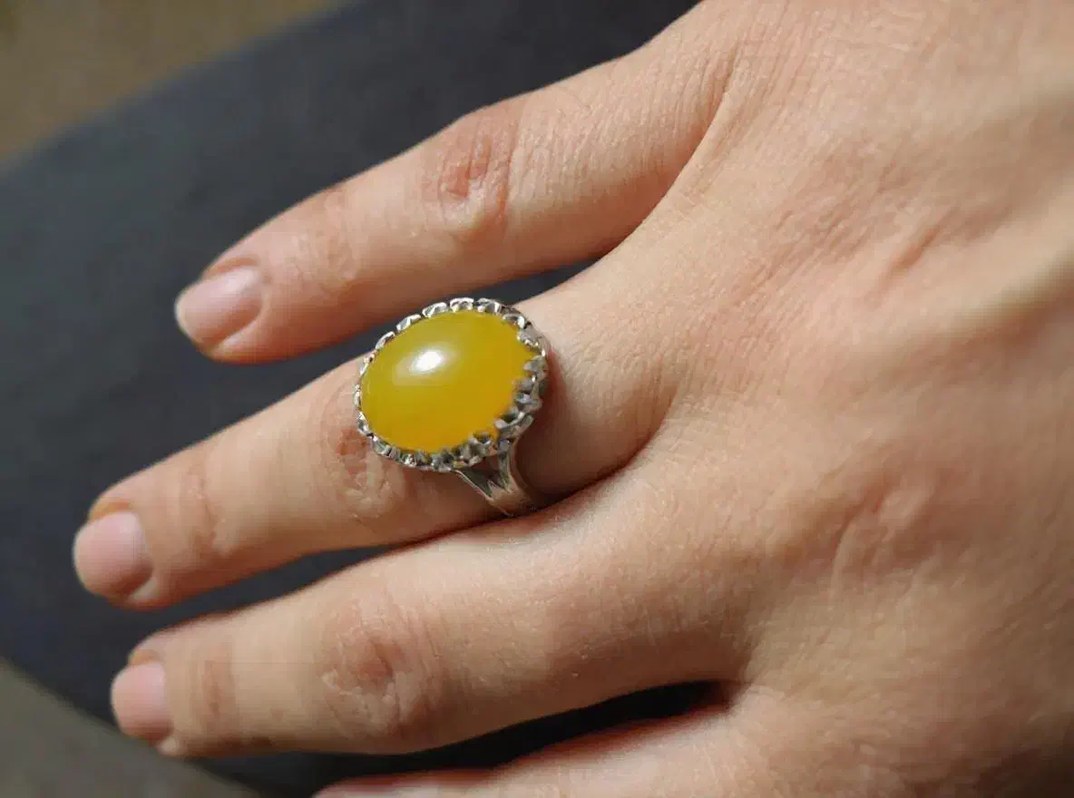 انگشتر نقره ۹۲۵ عیار با نگین شرف الشمس|بدلیجات|پرند, فاز ۶|دیوار