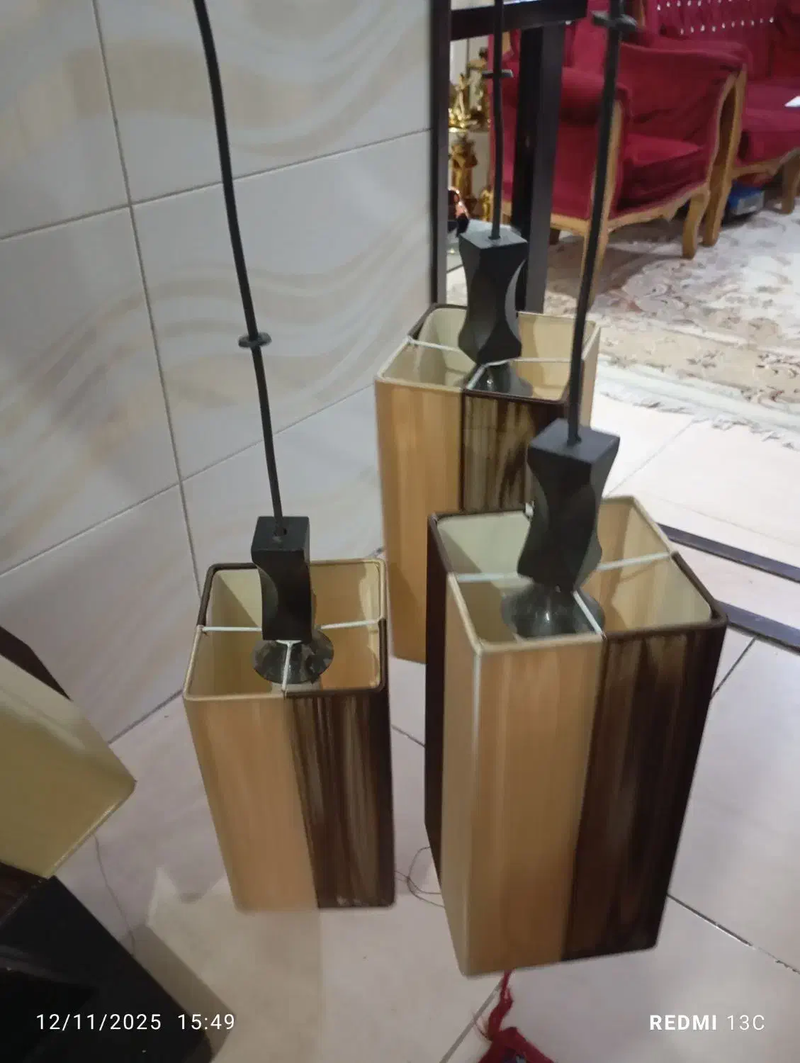 چراغ خواب لوستر ست|چراغ خواب و آباژور|تهران, وحیدیه|دیوار