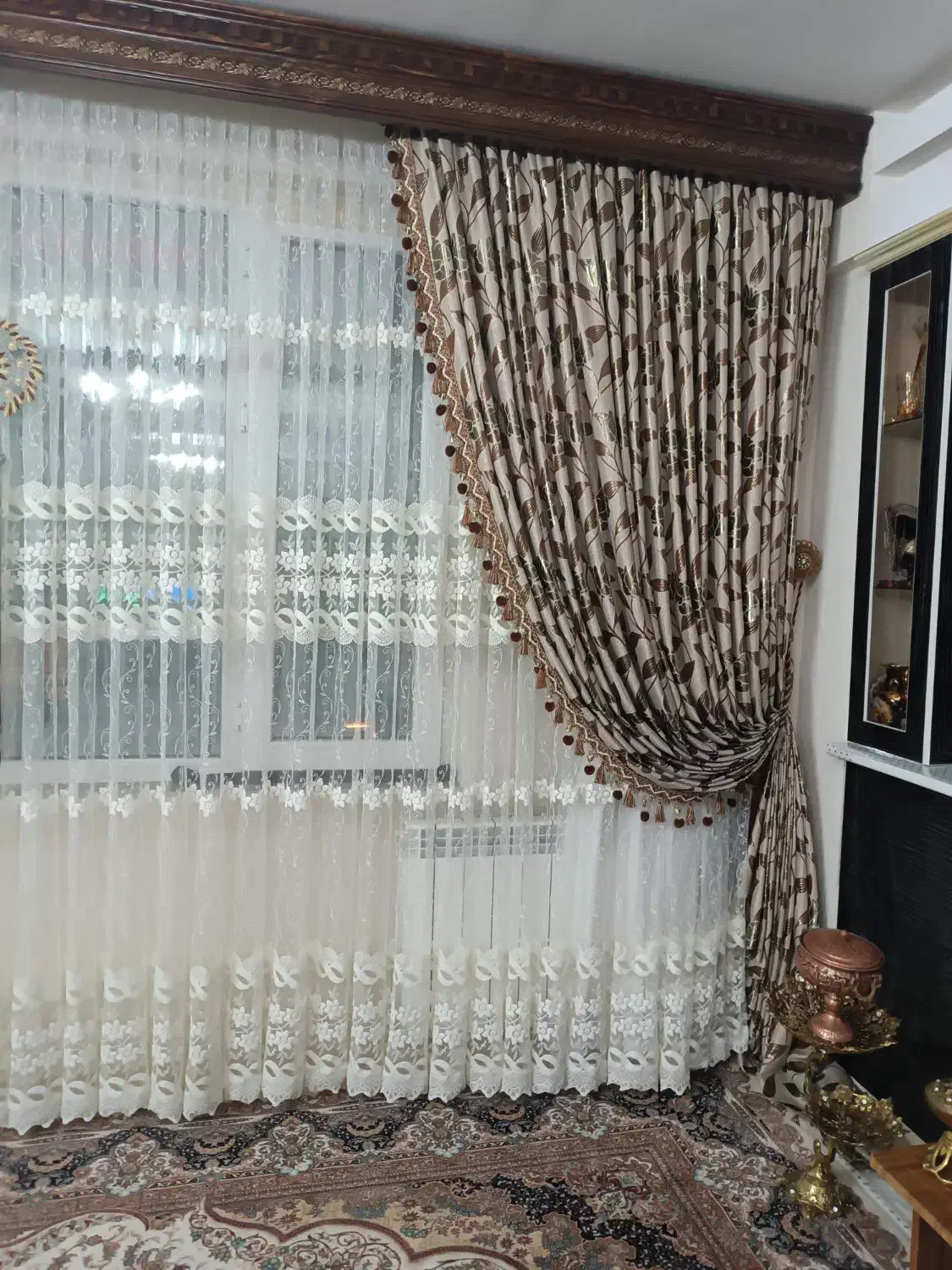 پرده سلطنتی|پرده، رانر، رومیزی|محمدیه-قزوین, |دیوار