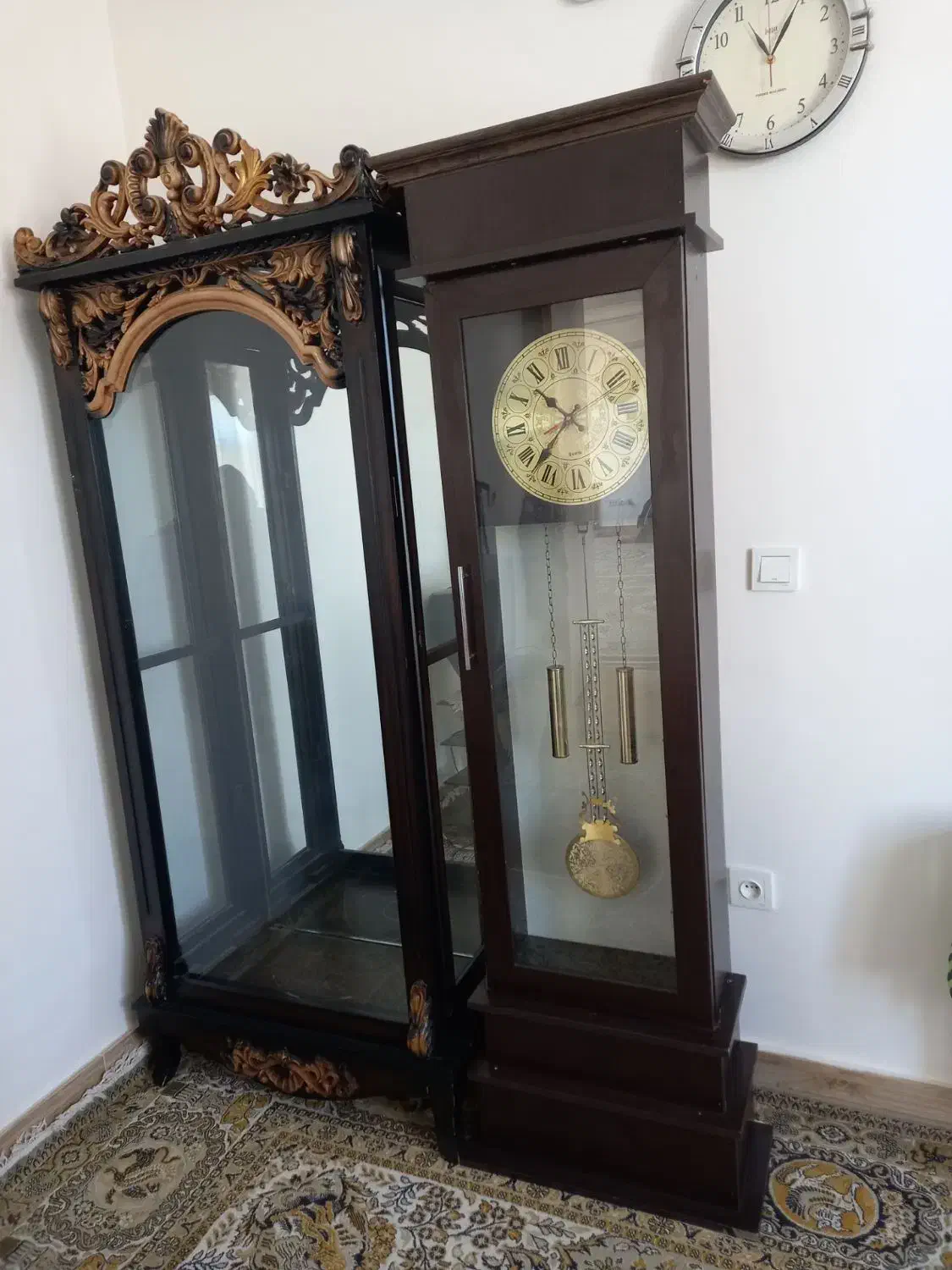 فروش میز تلویزیون و بوفه و ساعت ایستاده چوبی|بوفه، ویترین، کنسول|قیدار, |دیوار