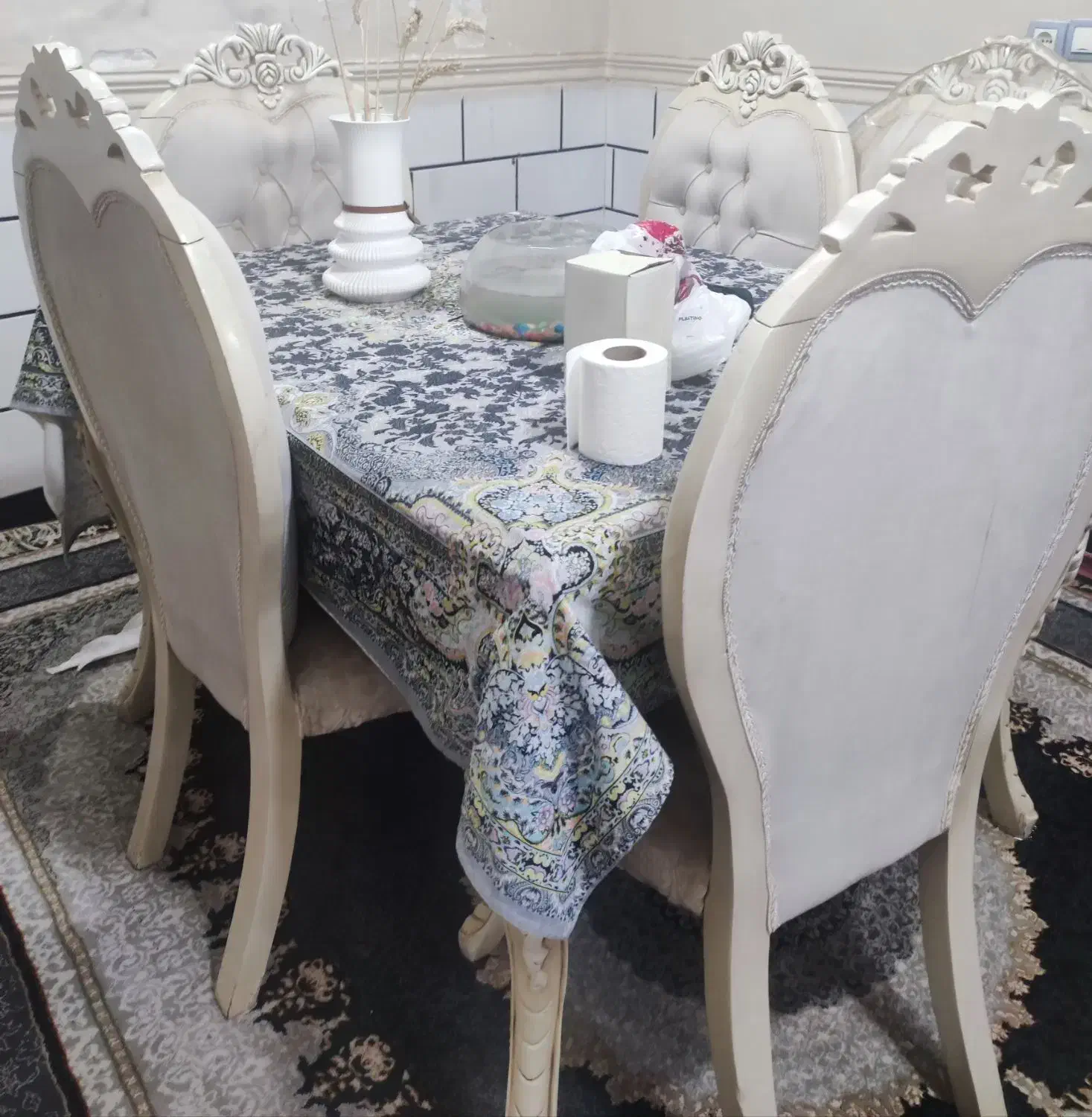 میز نهارخوری ۴نفرهه|میز و صندلی غذاخوری|بهبهان, |دیوار