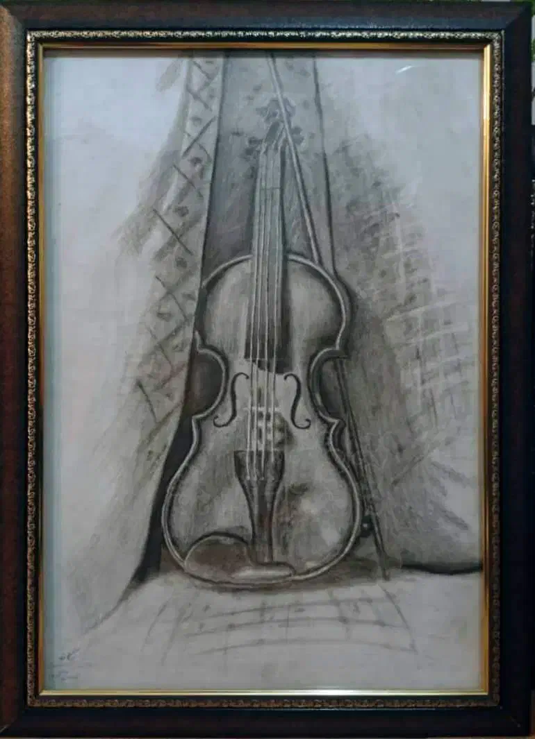 تابلو ویولون|تابلو، نقاشی، عکس|خمین, |دیوار