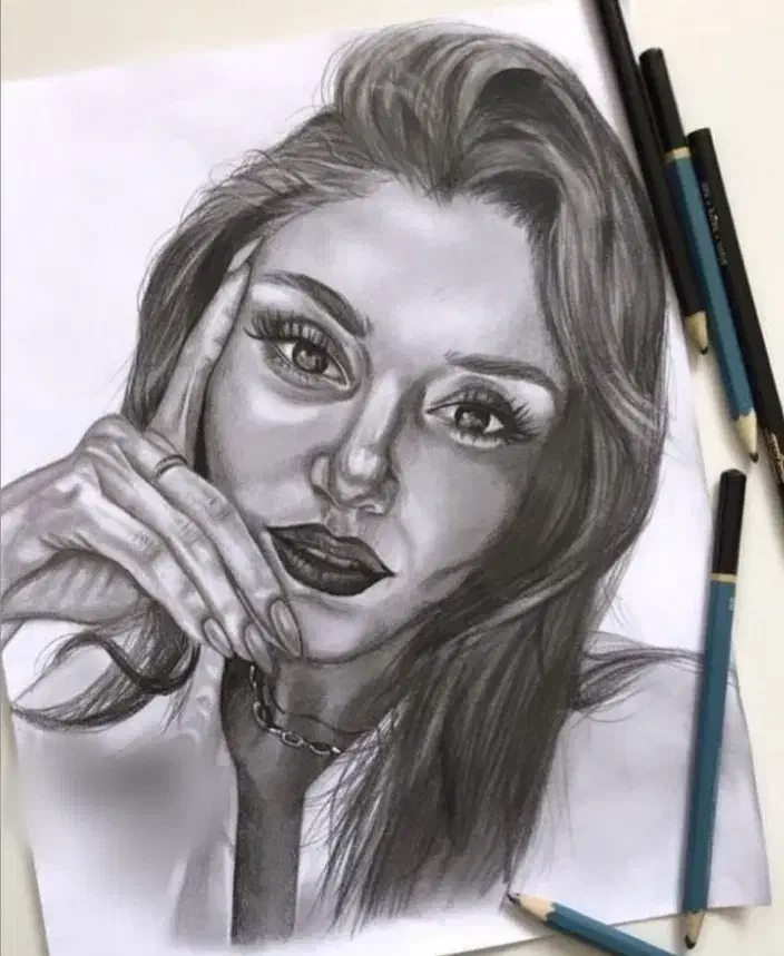 نقاشی سیاه قلم فقط ۲۰۰ تومن|تابلو، نقاشی، عکس|تهران, خواجه نظام الملک|دیوار