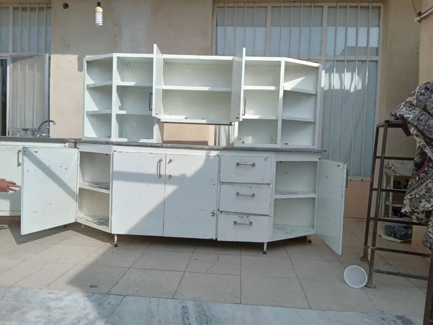 کابینت فلزی خیلی ضخیم و محکم|آبچکان و نظمدهنده ظروف|پیشوا, |دیوار