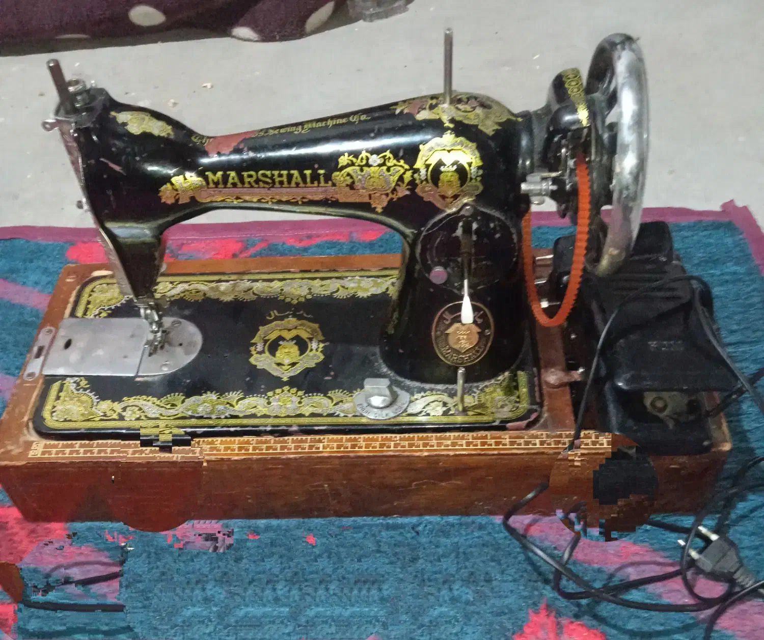 چرخ خیاطی برقی مارشال|چرخ خیاطی و ریسندگی|مشهد, هفت تیر (نه دره)|دیوار