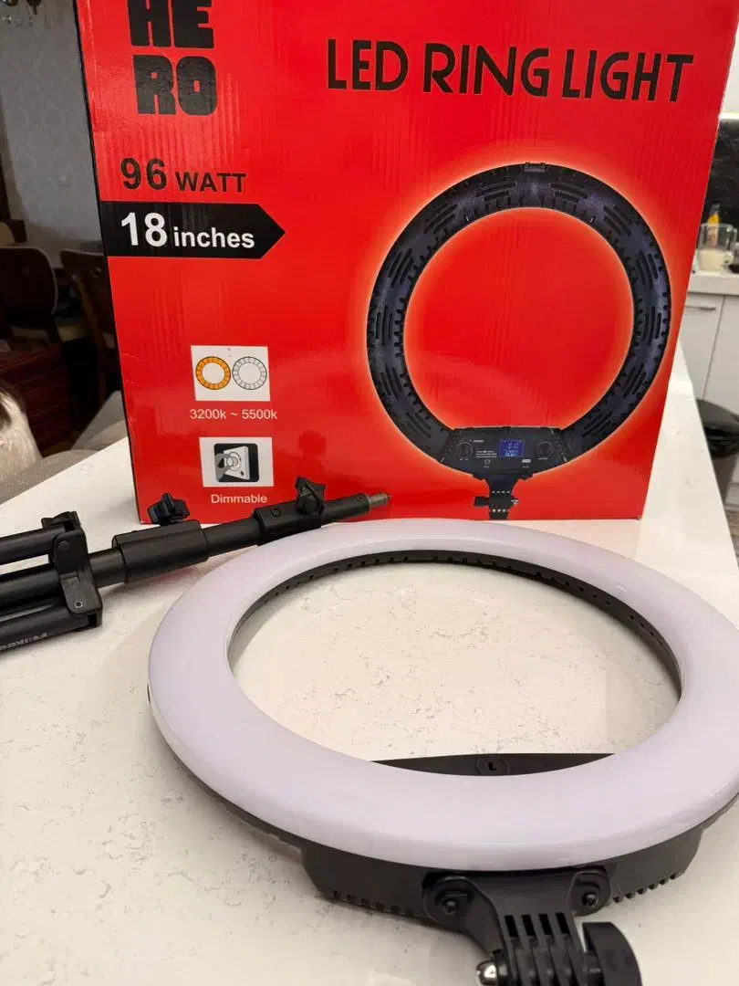 رینگ لایت نو سایز بزرگ|دوربین عکاسی و فیلم‌برداری|اصفهان, شاهزید|دیوار