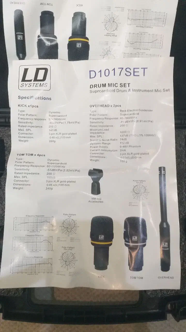 ۲ تا پک میکروفون درامز برند ال دی|درام و پرکاشن|تهران, پونک|دیوار
