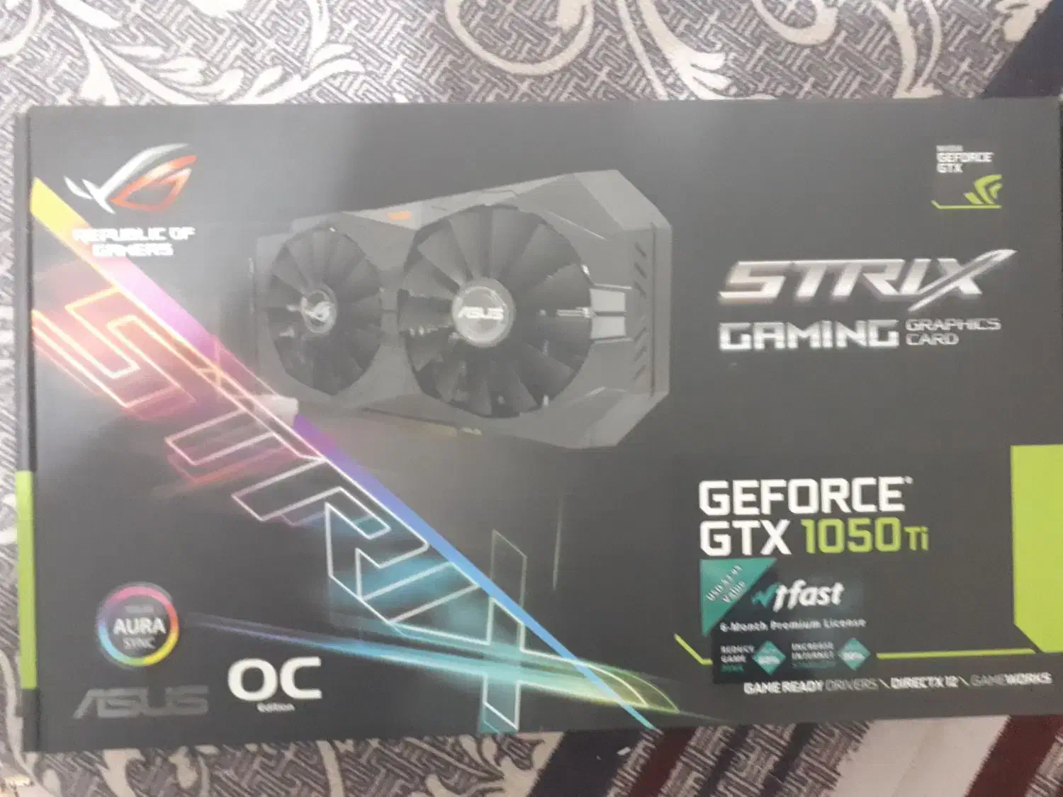 کارت گرافیک asus rog strix gtx 1050 ti 4gig oc|قطعات و لوازم جانبی رایانه|فولادشهر, فولادشهر|دیوار