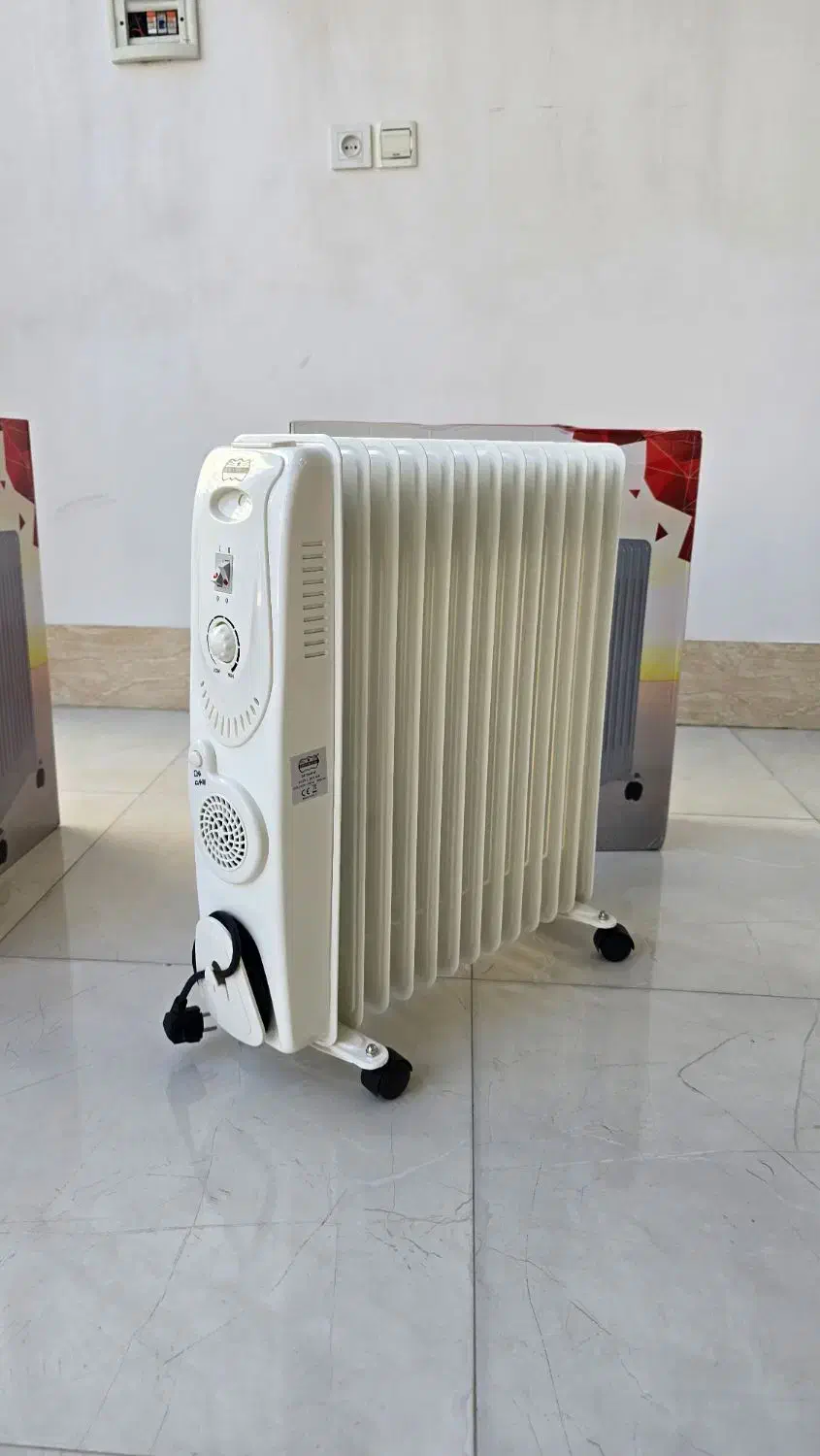 رادیاتور هیتر روغنی برقی ۱۳پره فن دار آکبند واردات|بخاری، هیتر، شومینه|مشکیندشت, |دیوار