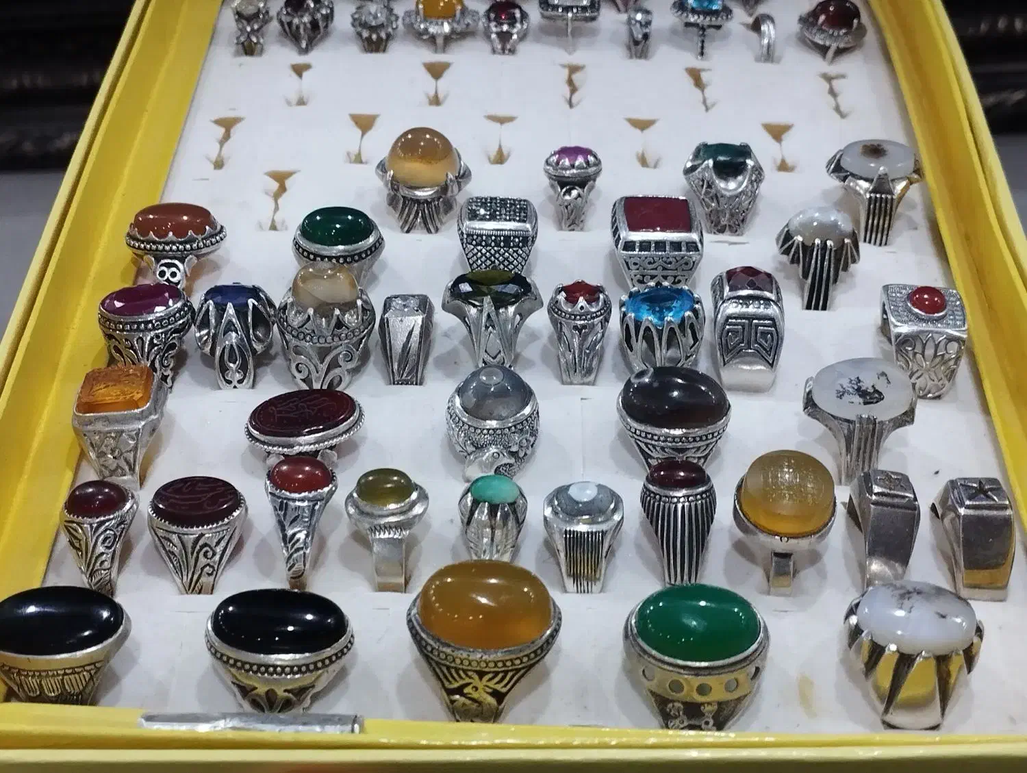 انگشترهای نقره زنانه مردانه و کهنه|جواهرات|فارسان, |دیوار