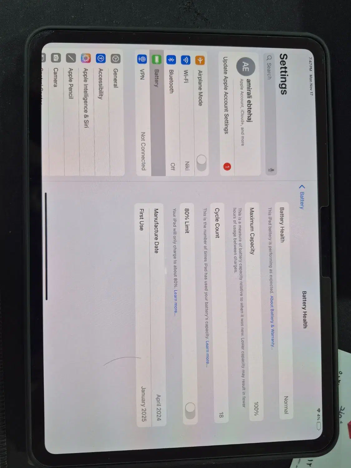 IPAD PRO M4 2024|تبلت|شیراز, ستارخان|دیوار