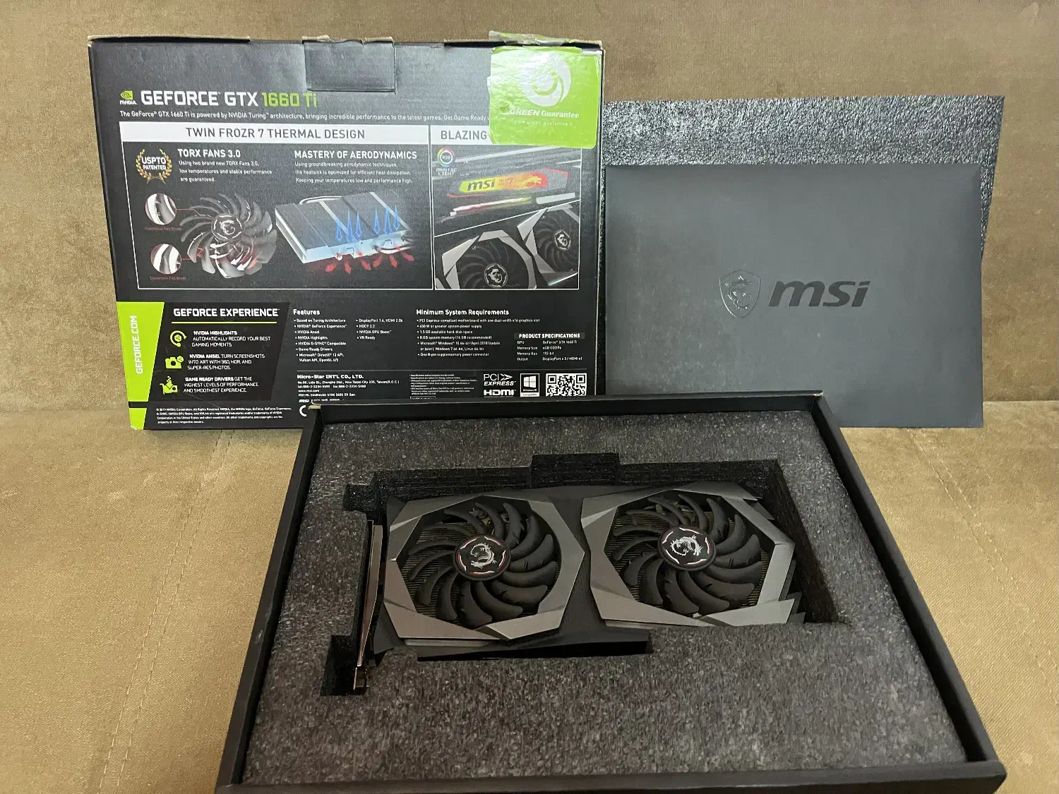 کارت گرافیک 1660ti MSI Gaming X|قطعات و لوازم جانبی رایانه|مشهد, کوثر|دیوار