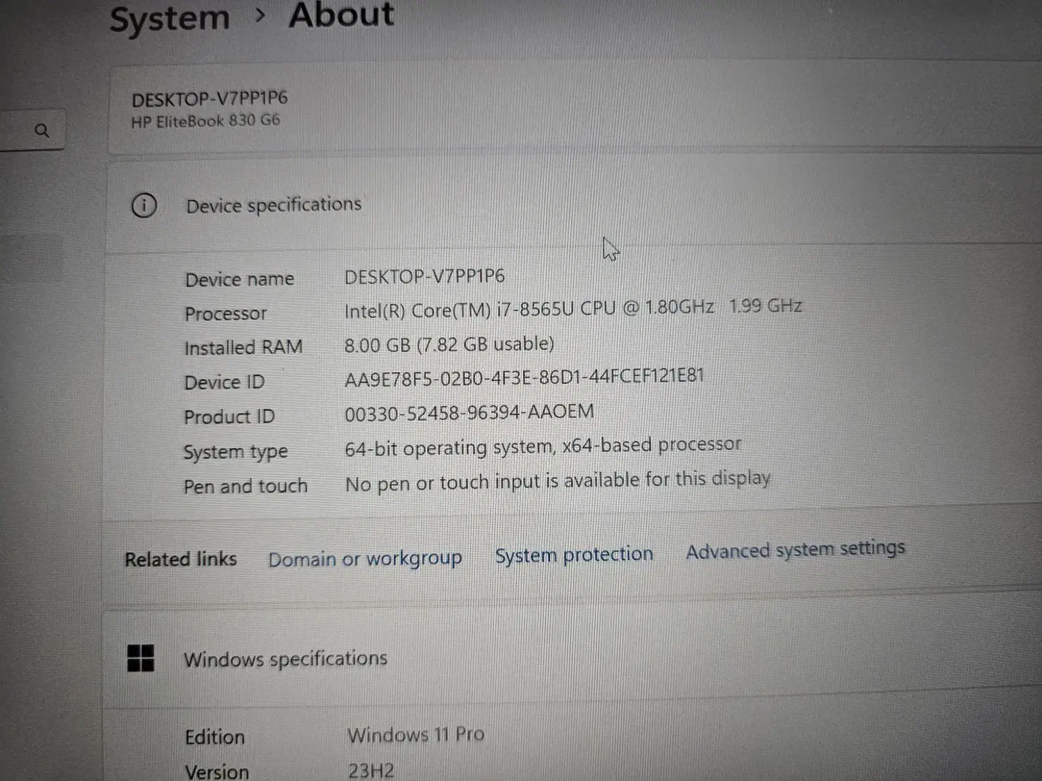 HP Elitebook 850 G6 - i7 نسل ۸|رایانه همراه|اصفهان, خرم|دیوار