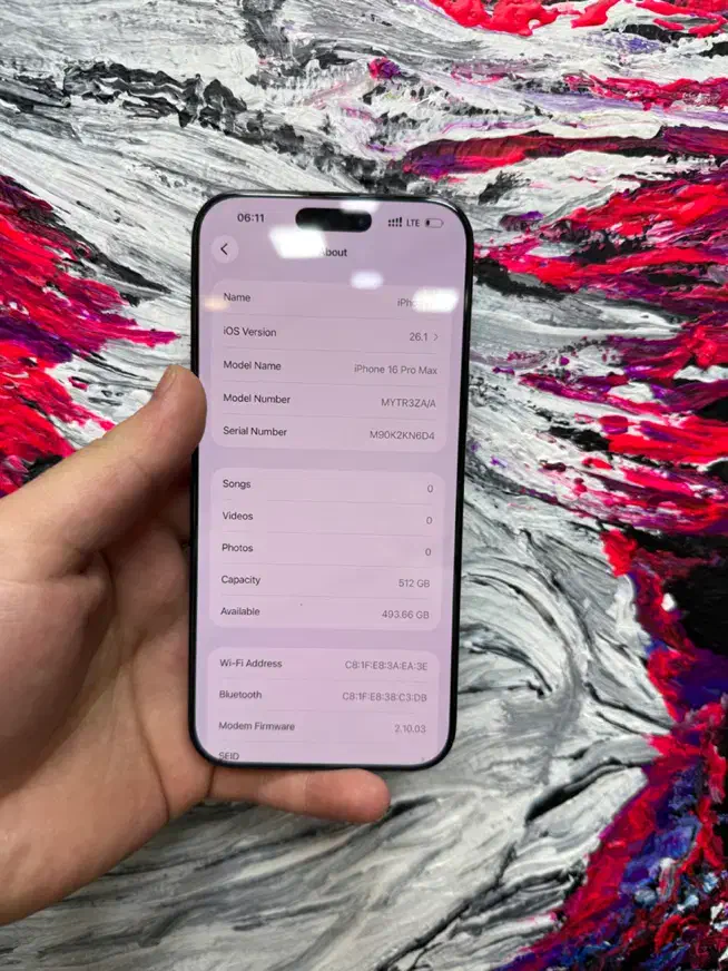 16 pro max zaa 512g ریجستر|موبایل|کرمان, |دیوار