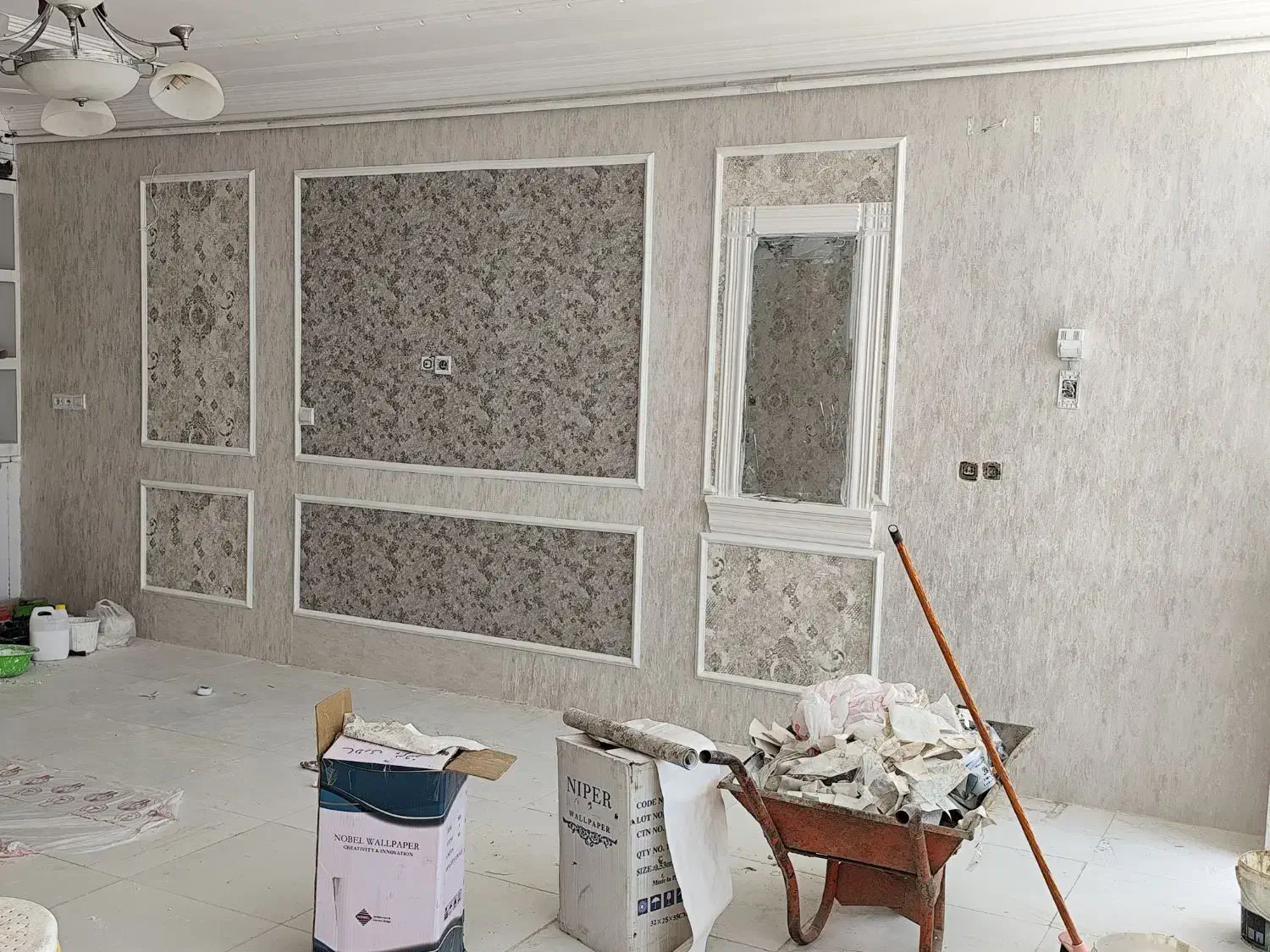 نصب کاغذ دیواری|خدمات پیشه و مهارت|بیرجند, |دیوار