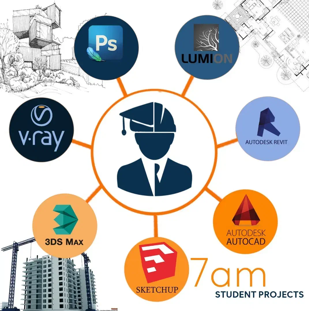 انجام کلیه پروژه های دانشجویی معماری و پایان نامه|خدمات آموزشی|شیراز, گلدشت معالی‌آباد|دیوار