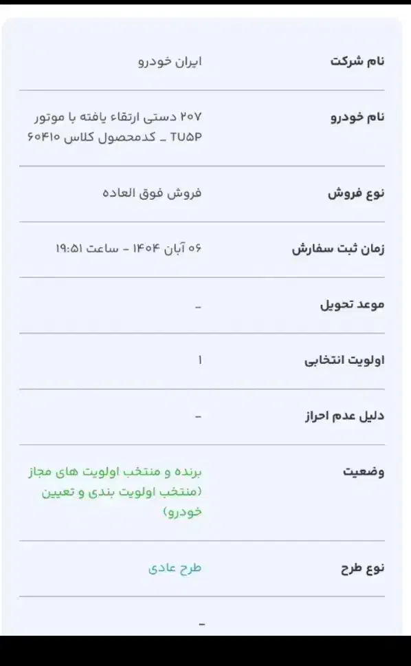 حواله 207 سقف شیشه ای|خودرو سواری و وانت|شیراز, معالی‌آباد|دیوار