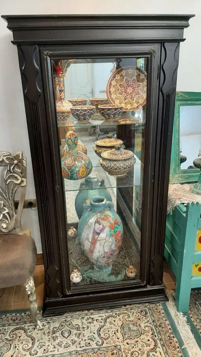 بوفه چوبی ساده و شکیل|بوفه، ویترین، کنسول|سبزوار, امیر کبیر|دیوار