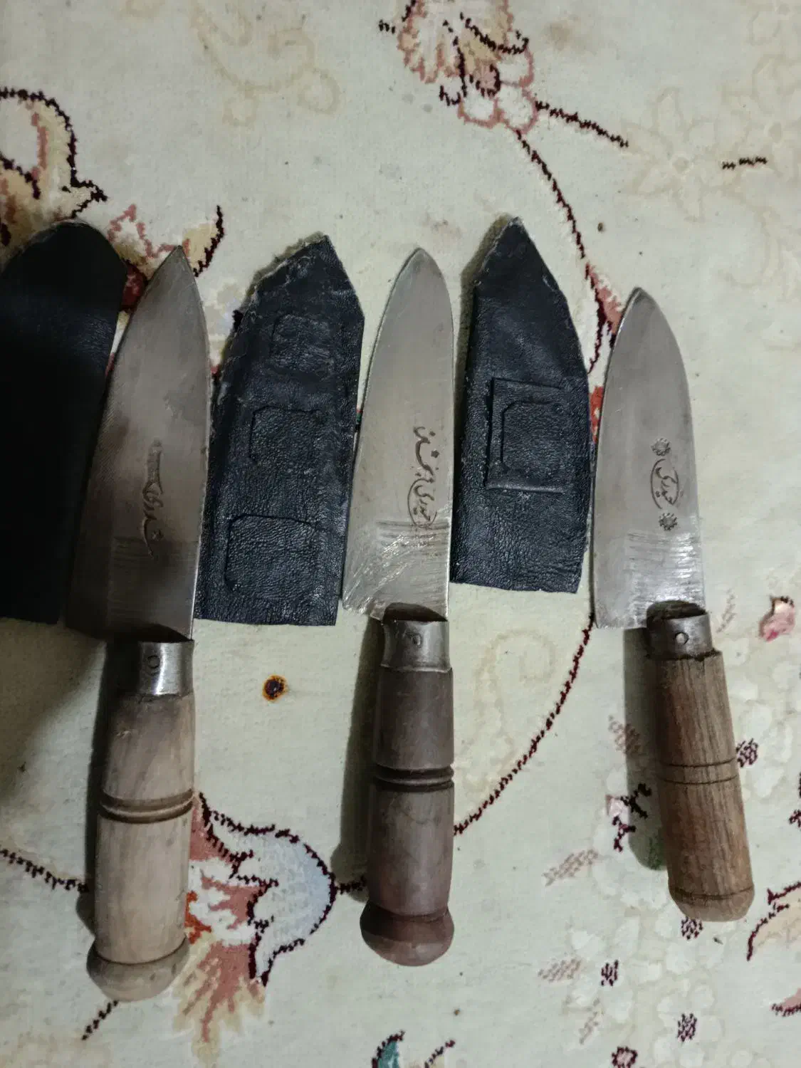 چاقو حیدری قدیمی زنجان کوره ای وقدیمی|کلکسیون اشیاء عتیقه|کوهدشت, |دیوار