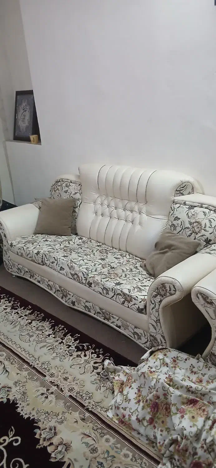 مبل ۷ نفره با رویه مبل|مبلمان خانگی و میز عسلی|خرم‌آباد, |دیوار