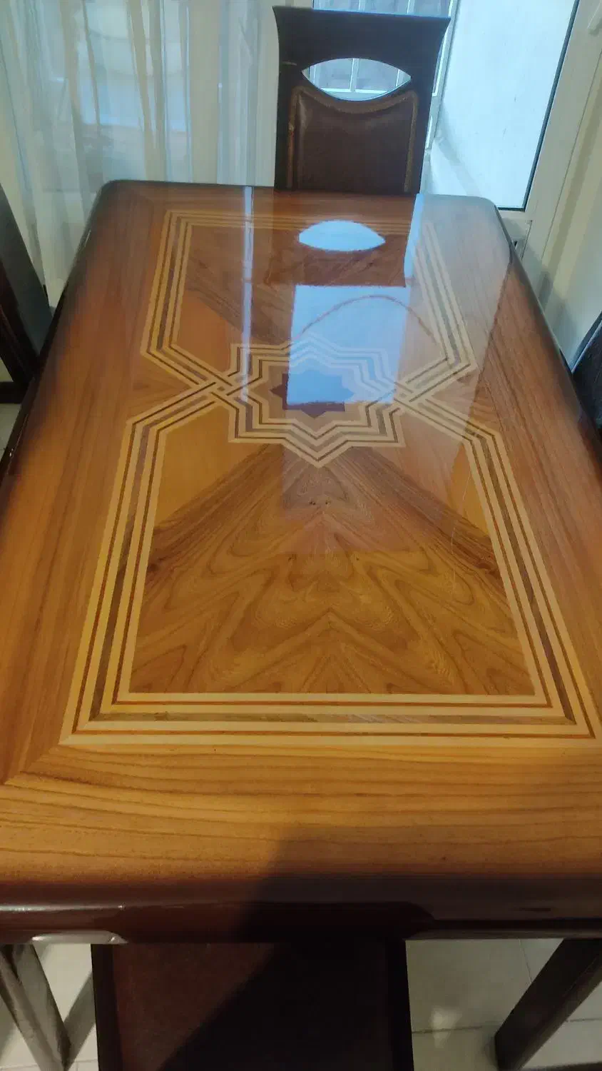 میز غذاخوری شیش نفره چوب|میز و صندلی غذاخوری|پردیس, فاز ۹|دیوار