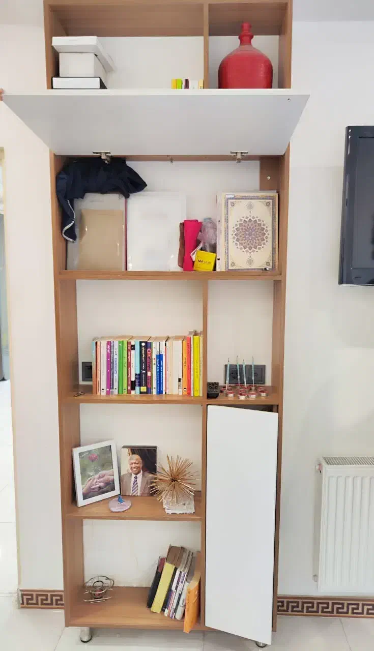 کتابخانه دکوراتیو MDF|کتابخانه، شلف، قفسه‌های دیواری|بابل, |دیوار