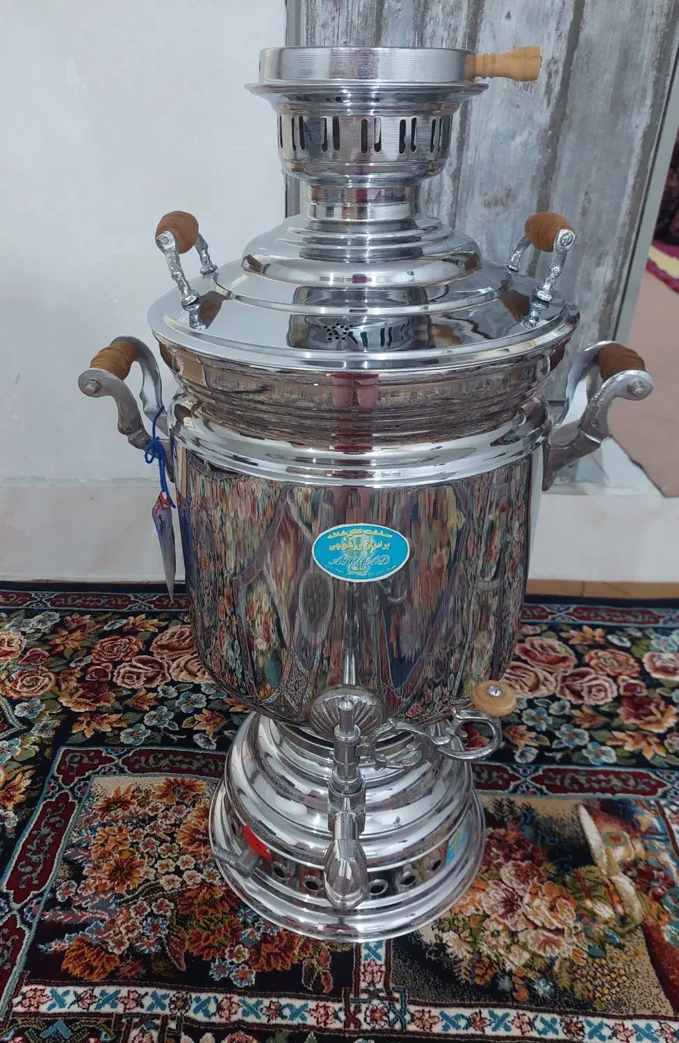 سماور گازی،۱۲ لیتری،برنج اصل،مجالس|سماور، چای‌ساز، قهوه‌ساز|باقرشهر, |دیوار