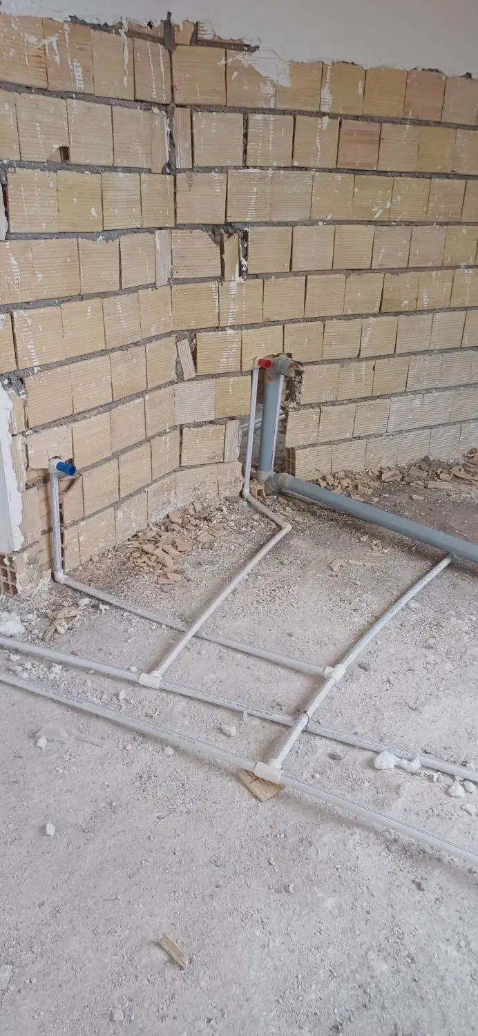 لوله کشی آب وفاضلاب ساختمان|خدمات پیشه و مهارت|رشت, خرسندی|دیوار
