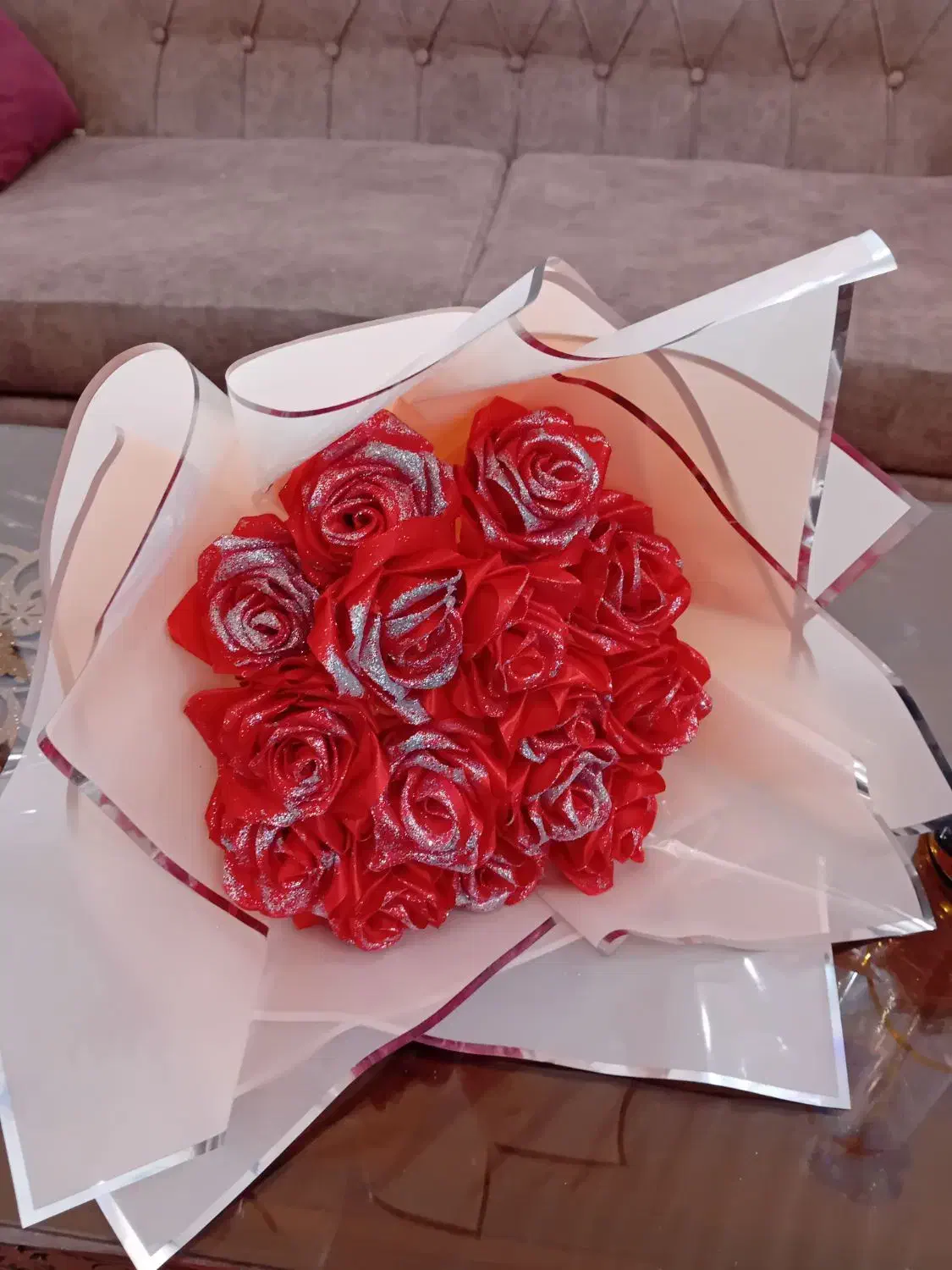 گل روبانی|گل مصنوعی|مشگین شهر, |دیوار