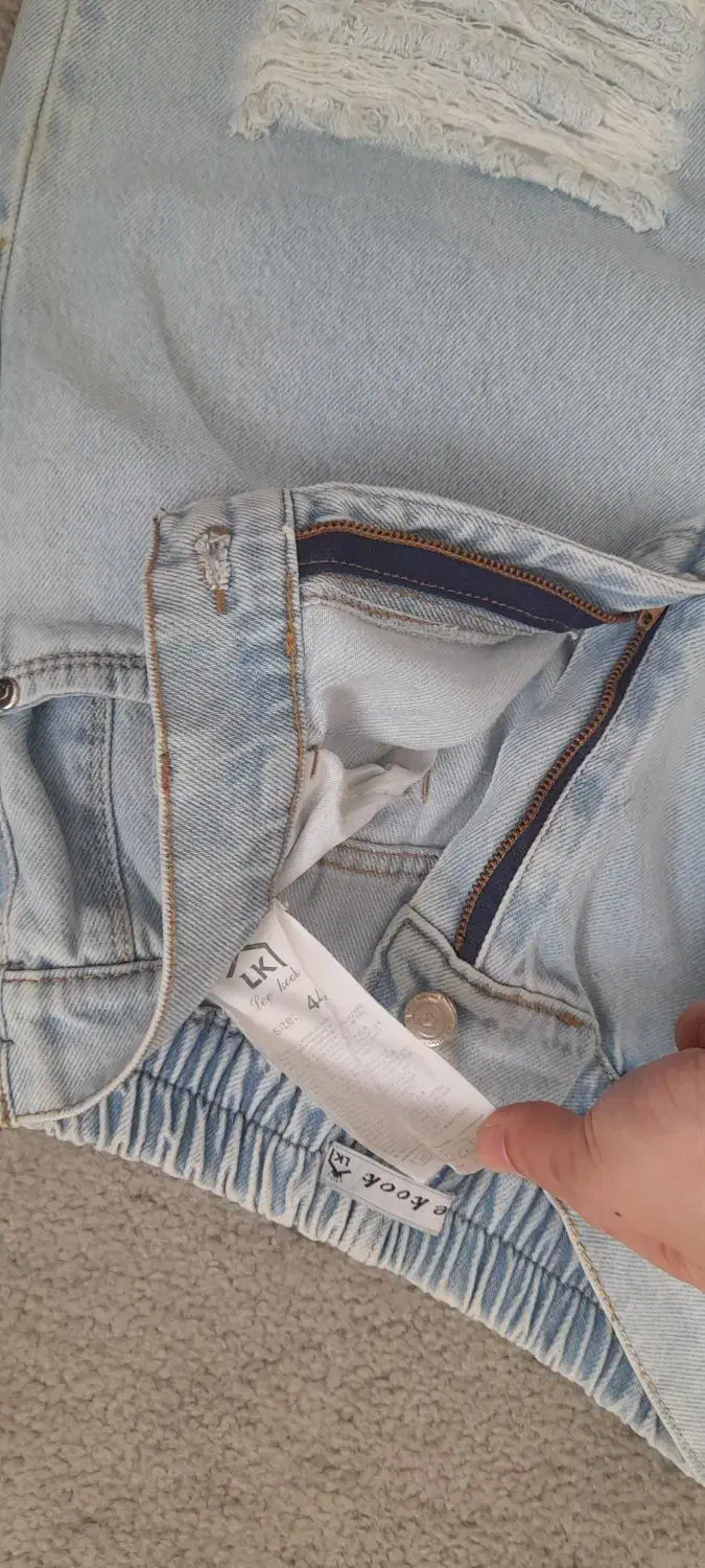 شلوار جین بگ زاپدار نو ۳۶تا۴۴|لباس|پردیس, فاز ۱۱|دیوار