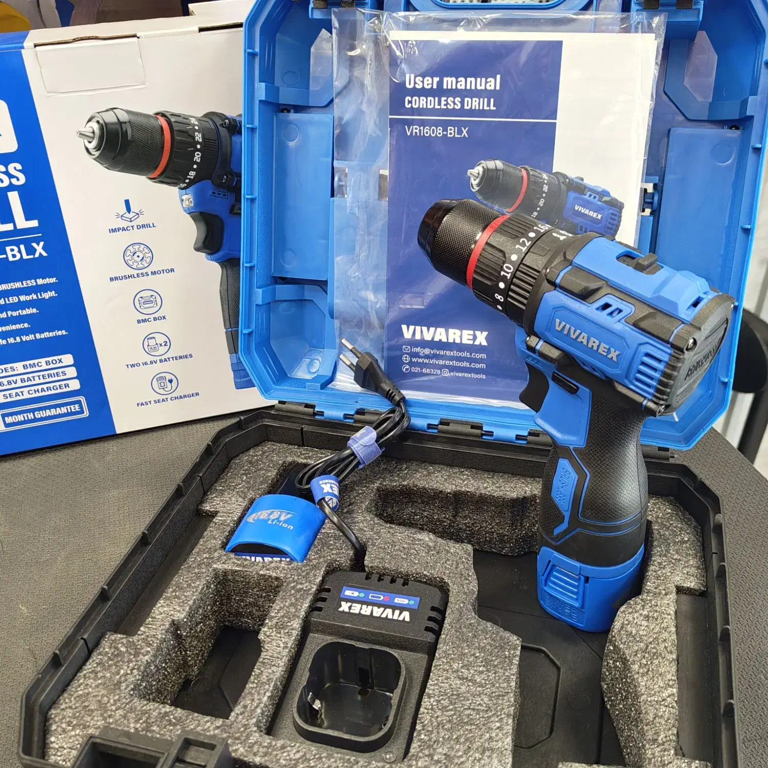 دریل شارژی ۱۶.۸ ولت ۲ باتری ویوارکس|ابزارآلات|گرگان, |دیوار