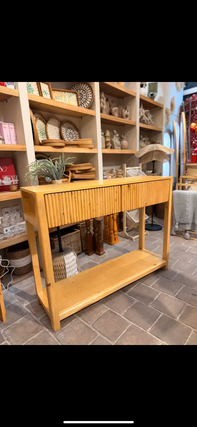 کنسول چوبی طرح نرده|بوفه، ویترین، کنسول|پیربازار, |دیوار