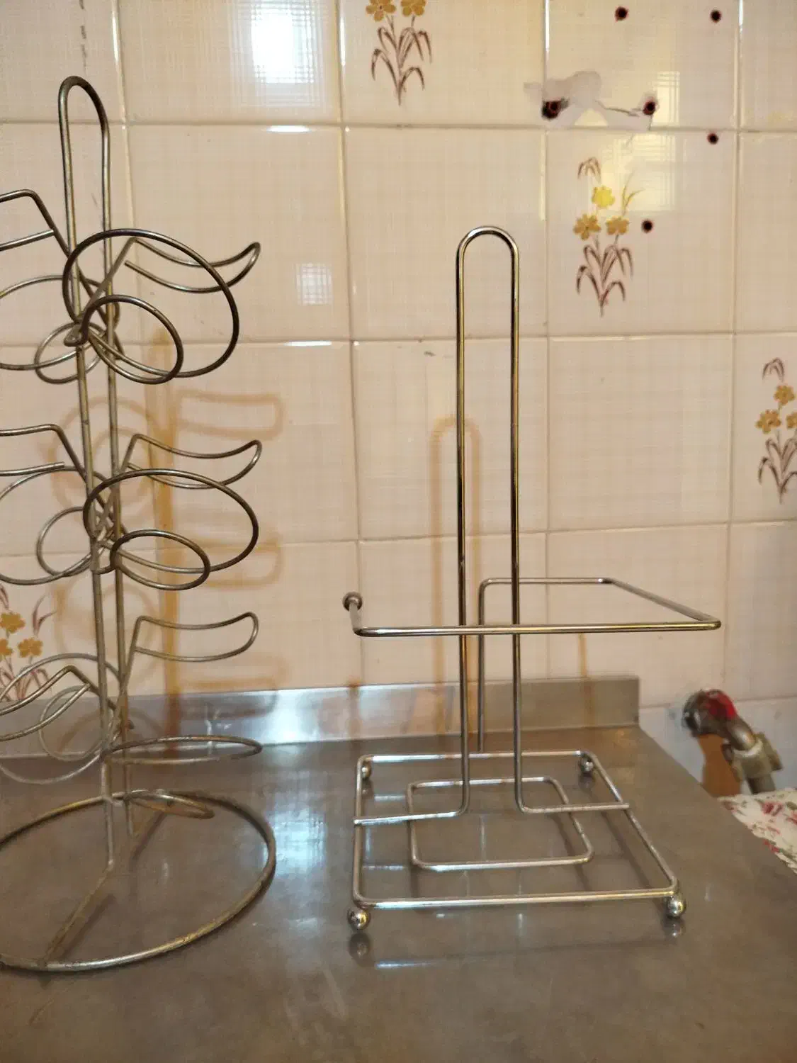 استند دستمال حوله و استند لیوان|آب‌چکان و نظم‌دهنده ظروف|شیراز, دکتر حسابی|دیوار