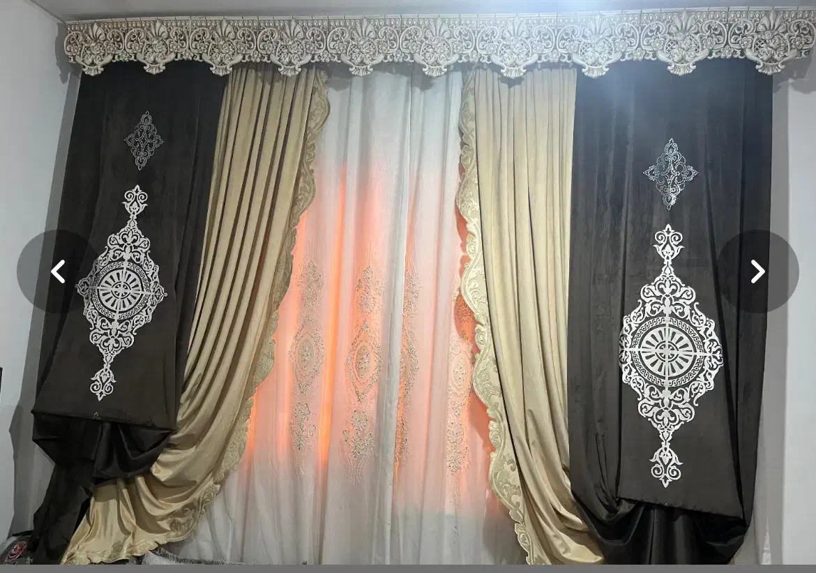 پرده ترک مخمل|پرده، رانر، رومیزی|جم, |دیوار