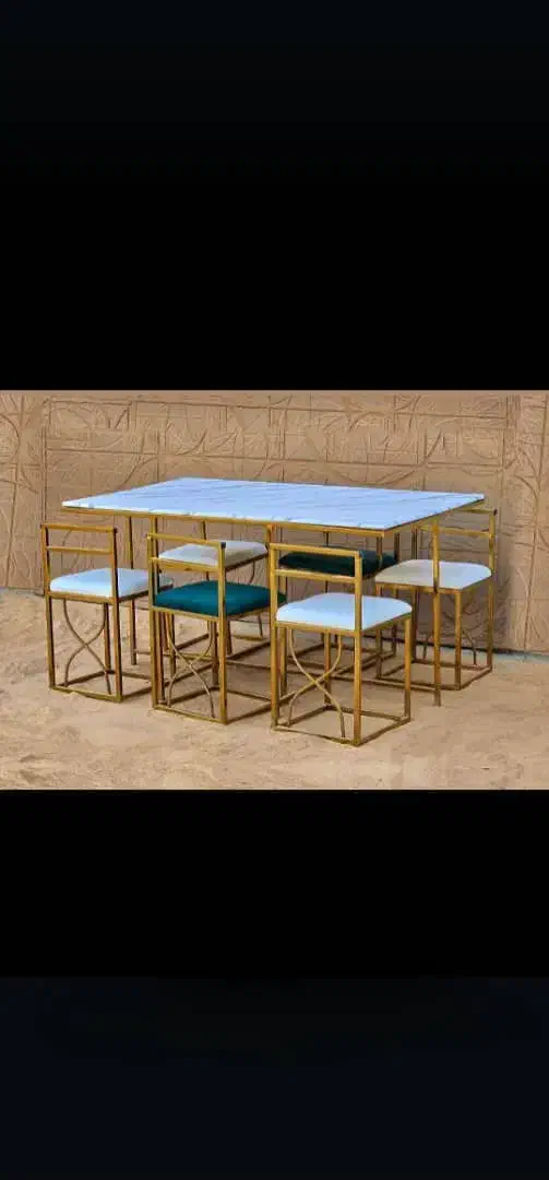 میز صندلی ناهارخوری غذاخوری ۶ نفره مستطیل|میز و صندلی غذاخوری|خمینی‌شهر, |دیوار