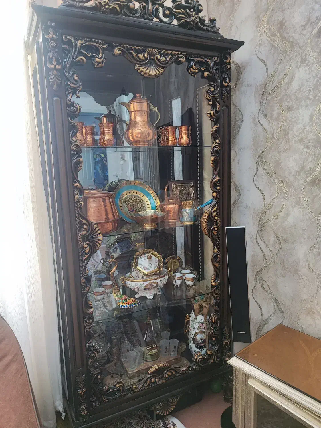 بوفه چوبی|بوفه، ویترین، کنسول|تبریز, |دیوار