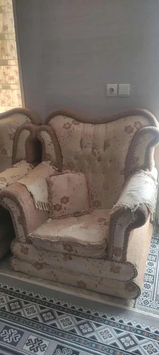 مبل راحتی ۷ نفره|مبلمان خانگی و میز عسلی|کازرون, |دیوار