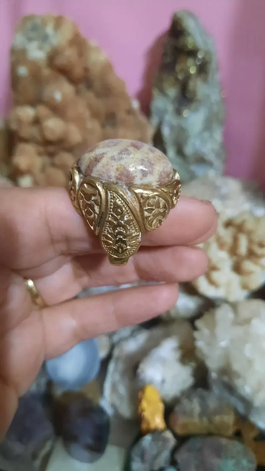 انگشتر مردانه نگین فسیل مرجان|بدلیجات|بندر انزلی, لیچارگی حسن رود|دیوار