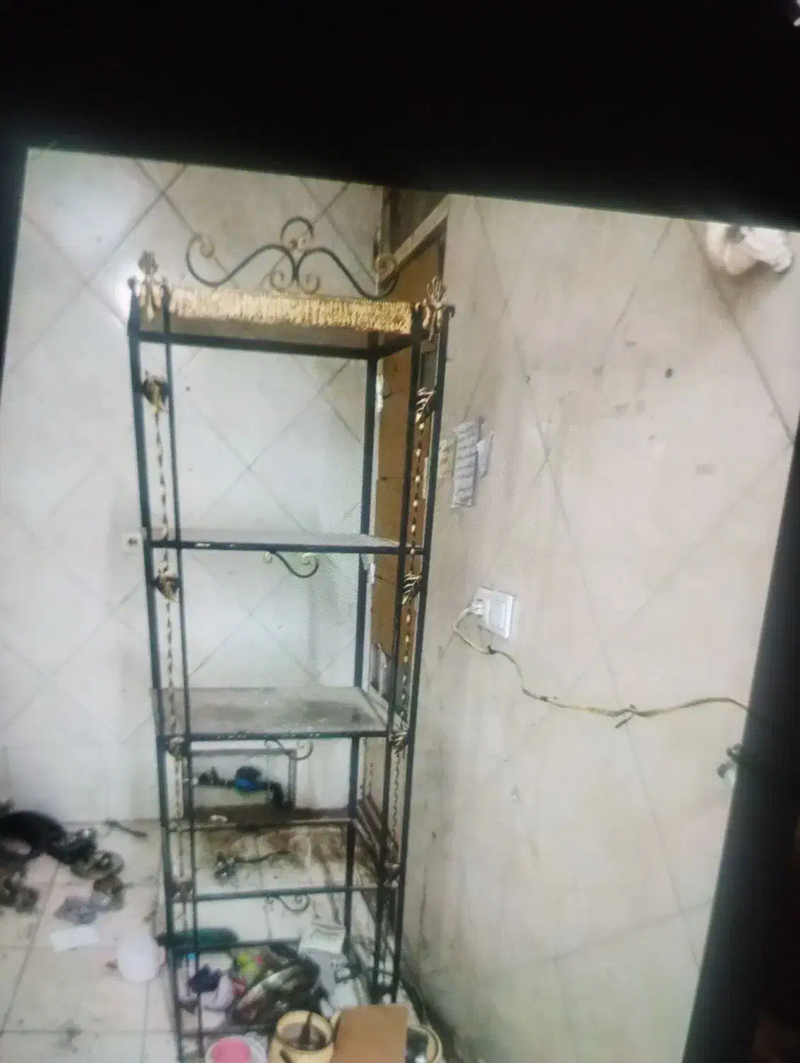 قفسه فرفوژه پنج طبقه|کتابخانه، شلف، قفسههای دیواری|قم, قلعه کامکار|دیوار