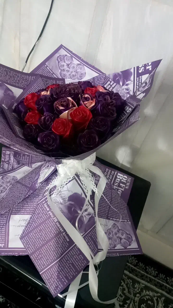 گل های روبانی کادوی روز مادر|گل مصنوعی|سیرجان, |دیوار