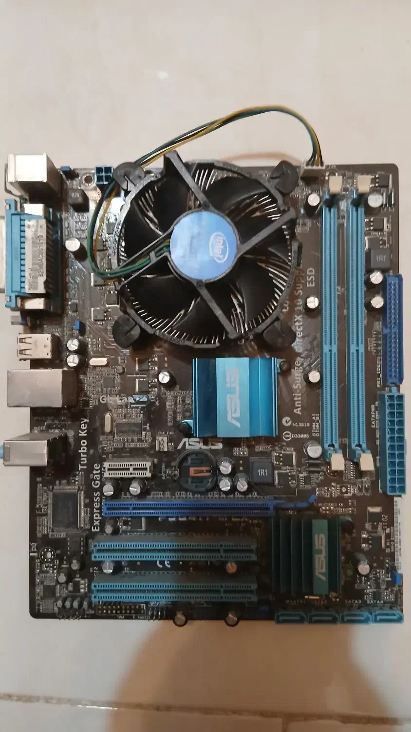 مادربورد asus p5g41t mlx با cpu|قطعات و لوازم جانبی رایانه|پرند, فاز ۴|دیوار