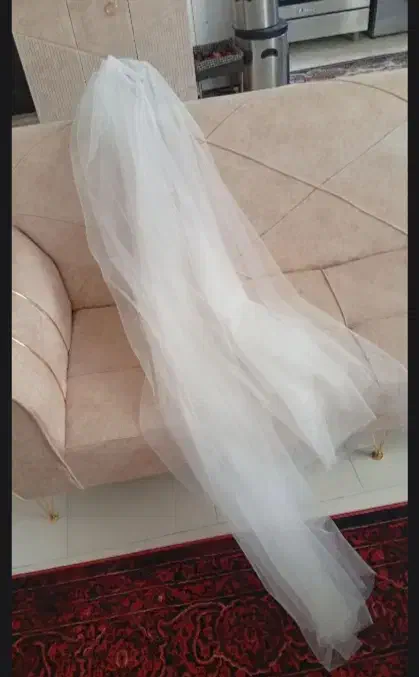 تور زیبای عروس کامل نو وبلند|لباس|فولادشهر, مسکن مهر فولادشهر|دیوار