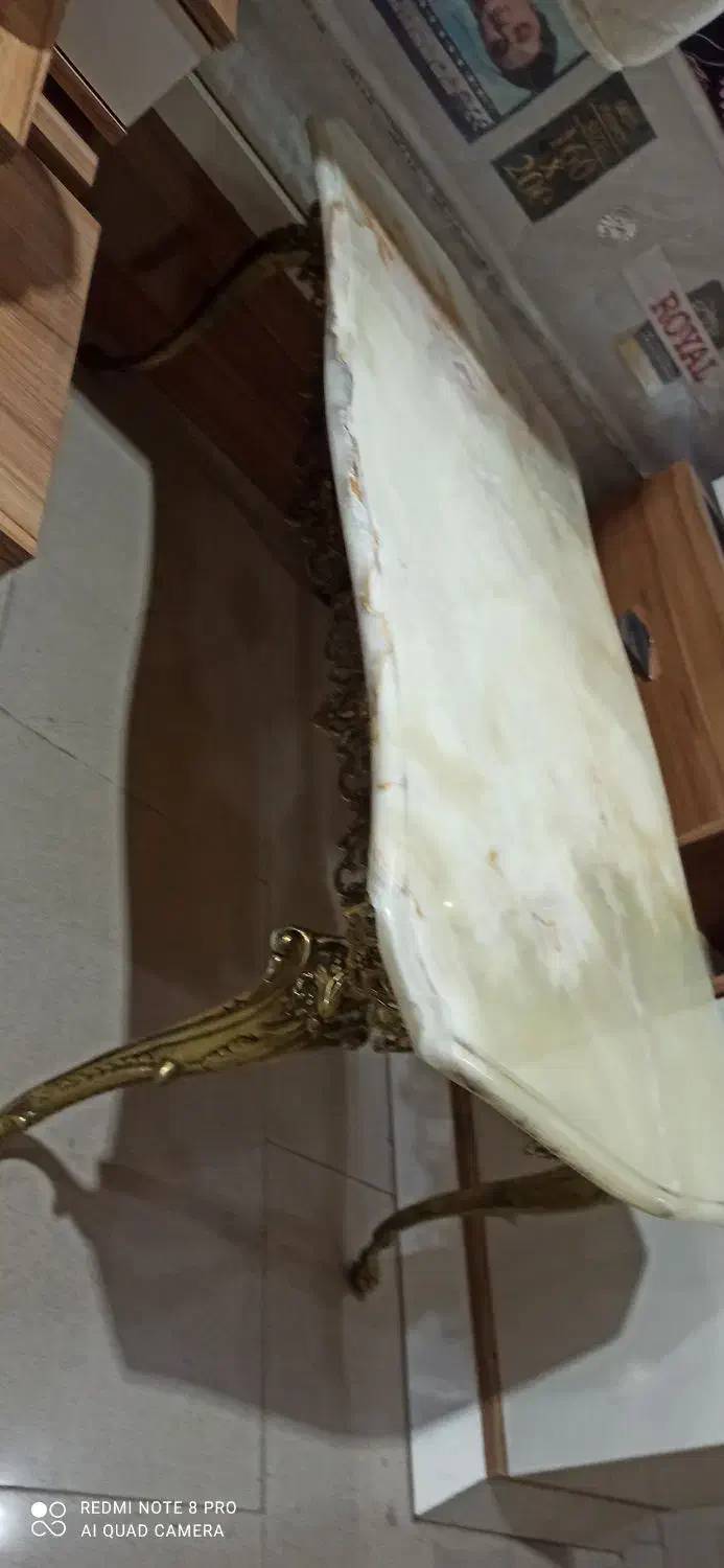 جلو مبلی برنزی اصل با سنگ مرمر گرانیتی|مبلمان خانگی و میز عسلی|ارومیه, |دیوار