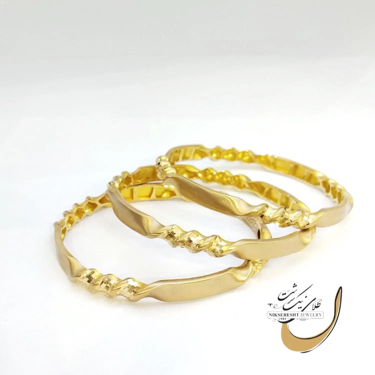 النگو فیوژن پیچ طلا ۱۸عیار با اجرت ۷٪|جواهرات|شیراز, شاهچراغ|دیوار