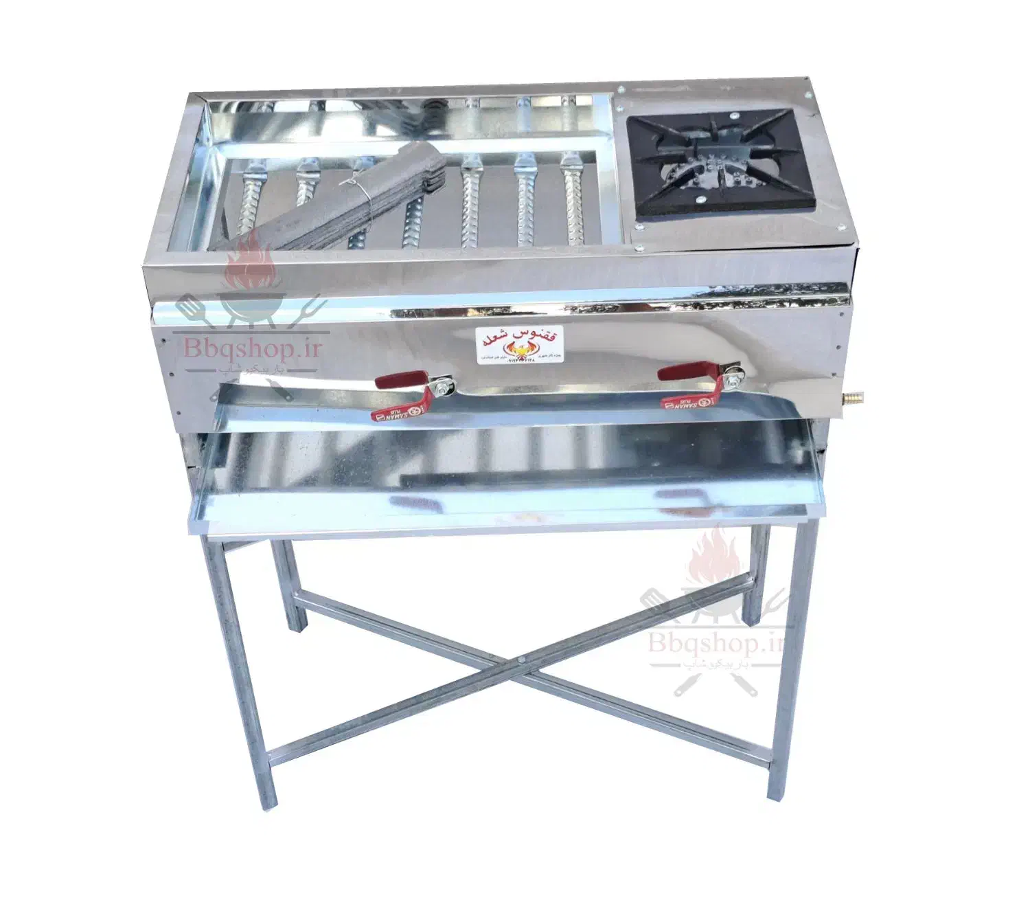 کبابپز گازی پلوپزدار 70سانتی استیل باربیکیو پایه|اجاق گاز و لوازم برقی پختوپز|تهران, تهرانپارس شرقی|دیوار