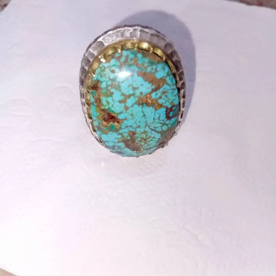 انگشتر فیروزه نیشابوری گرمی ۲۵۰هزارتومان|جواهرات|کرمانشاه, |دیوار